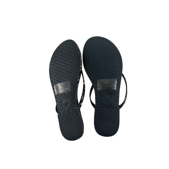 Solei Sea Women's Brown Snake Indie Flip Flop Sandals Size 6 - Picture 6 of 8